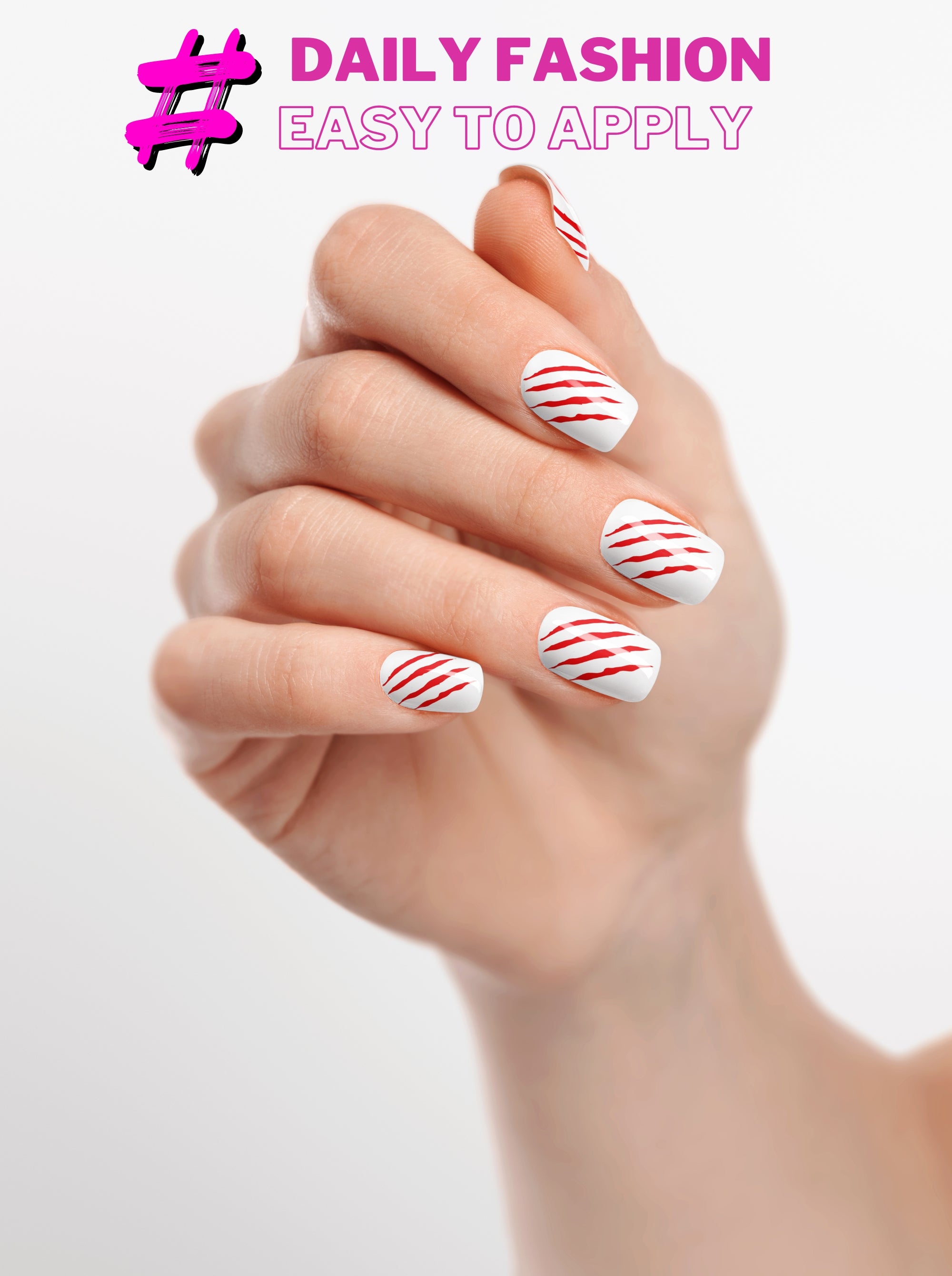 Scarlet Strike – Premium Press-On Nails