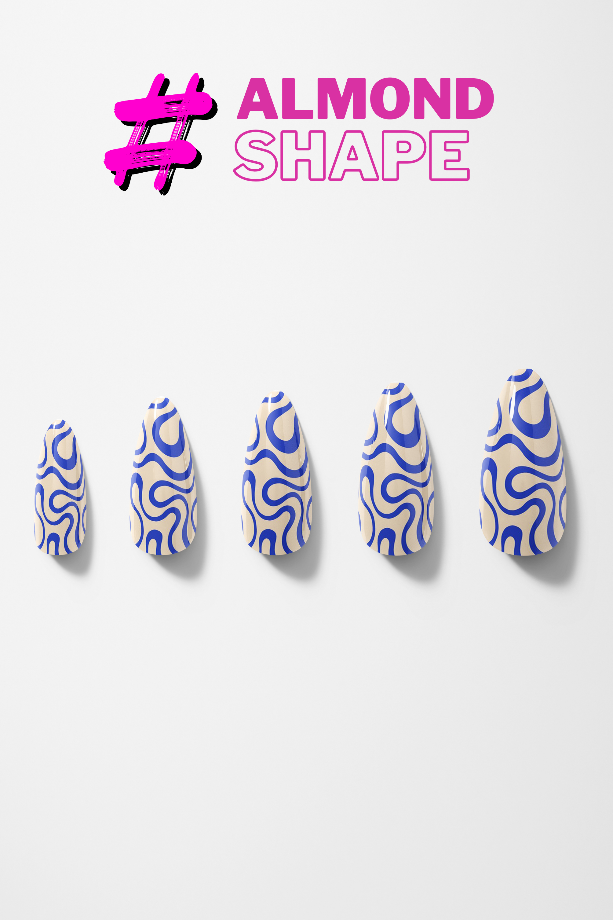 Blue Wave Flow – Premium Press-On Nails