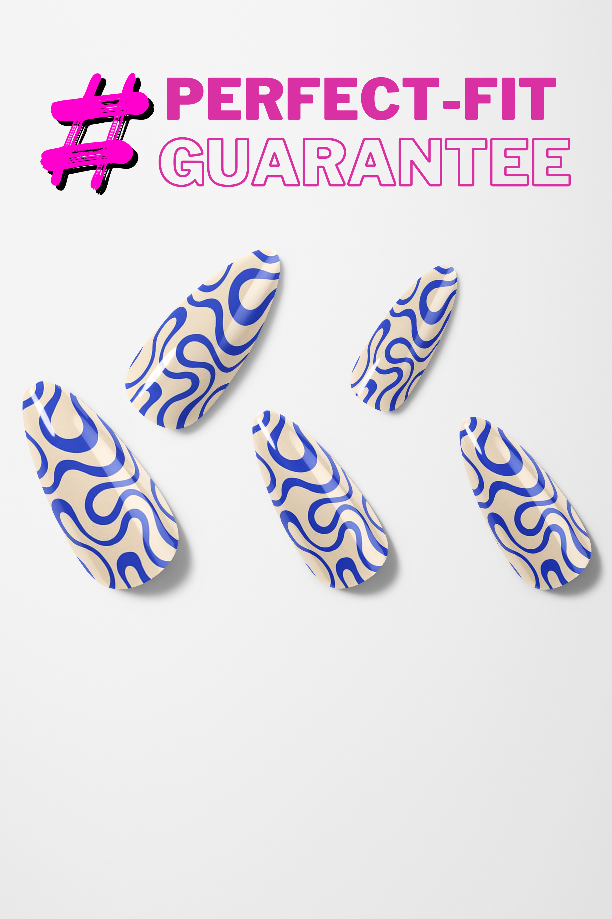 Blue Wave Flow – Premium Press-On Nails