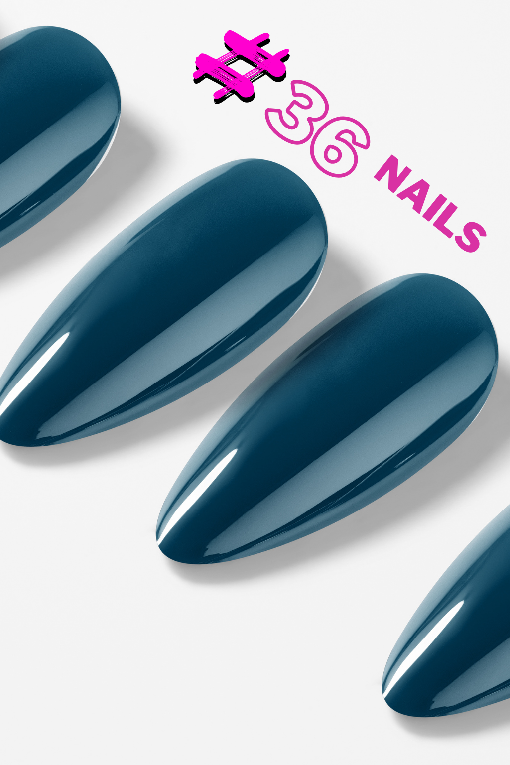 Midnight Teal – Premium Press-On Nails