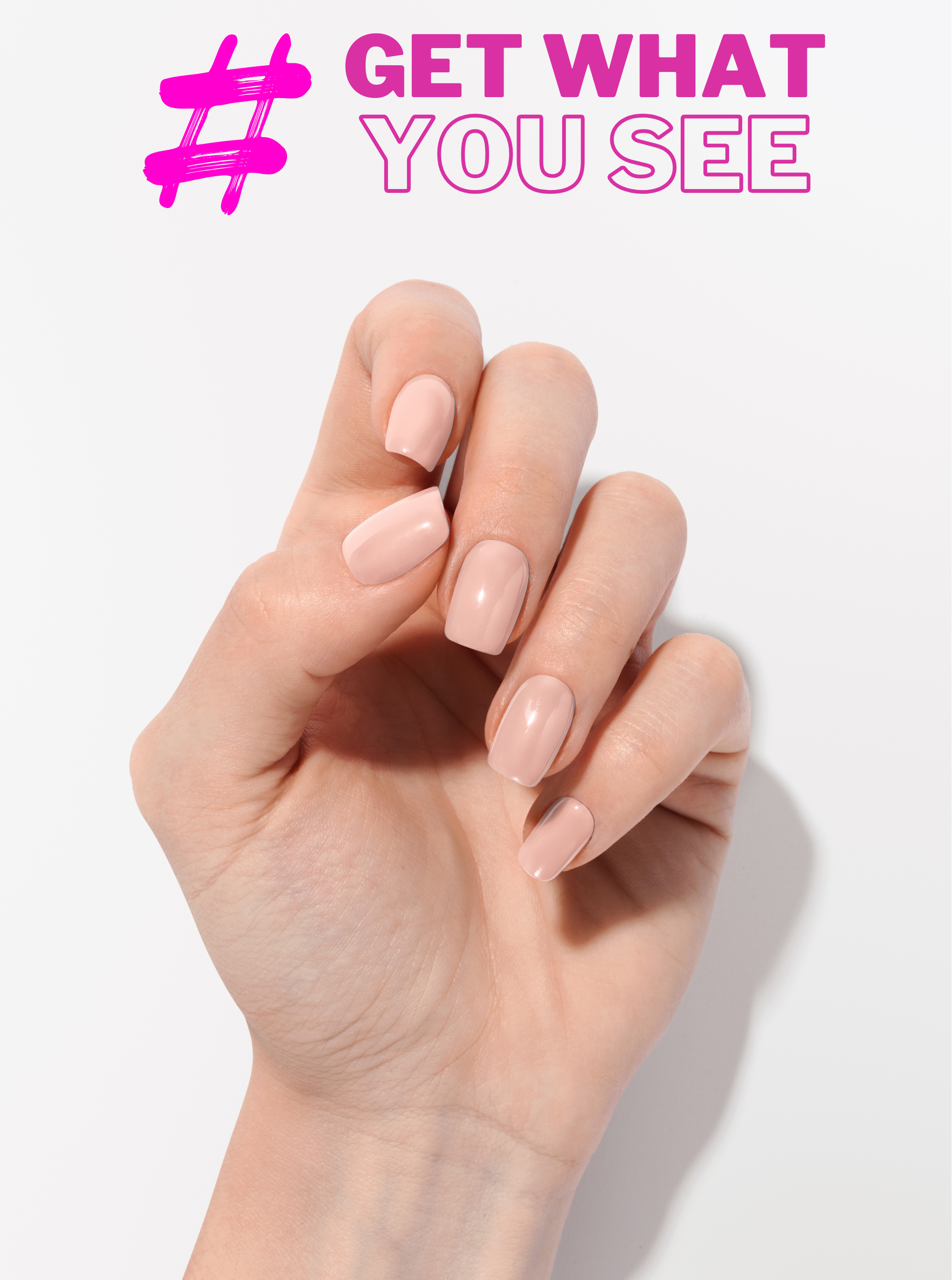 Peach Nude – Premium Press-On Nails