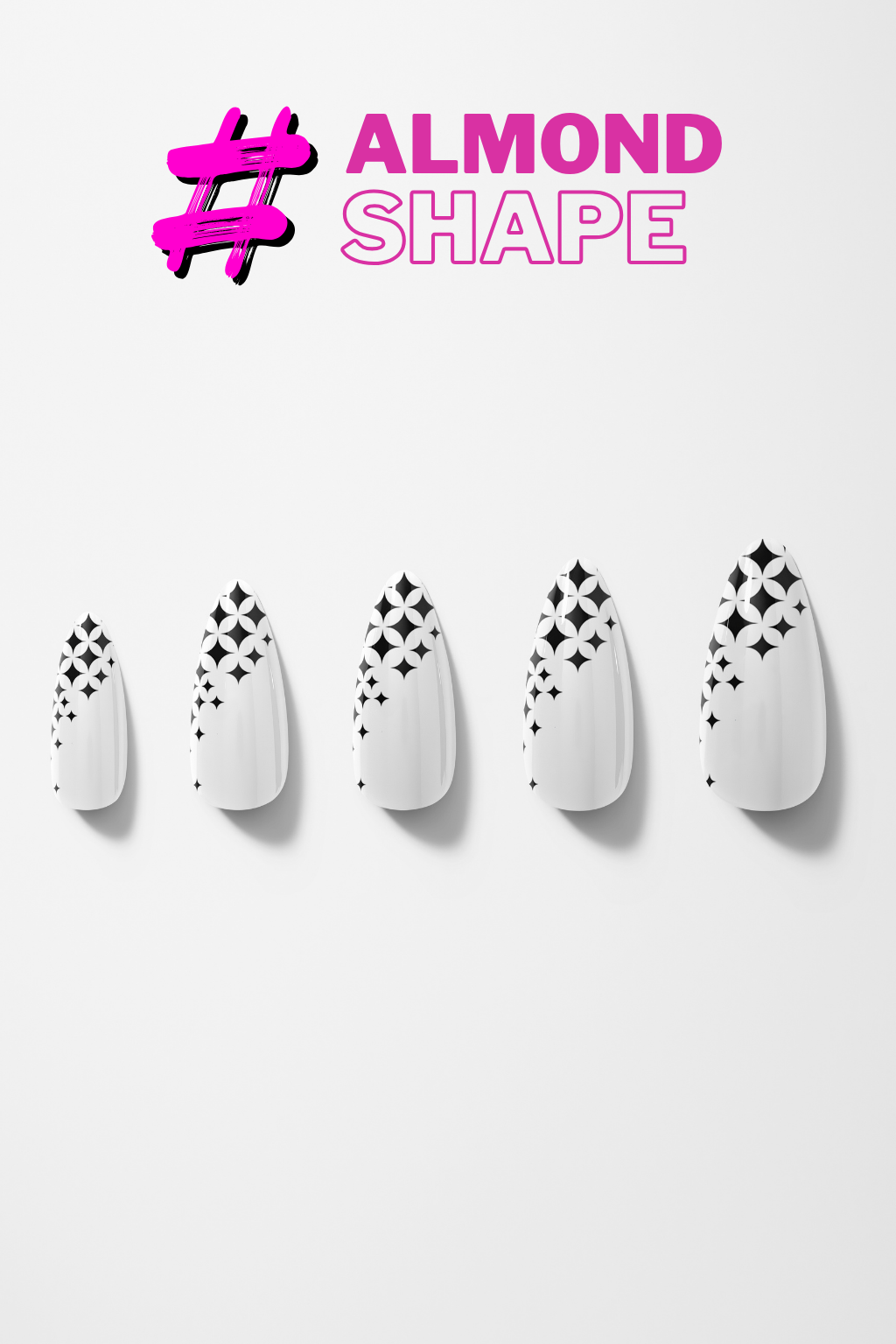 Midnight Geometry – Premium Press-On Nails