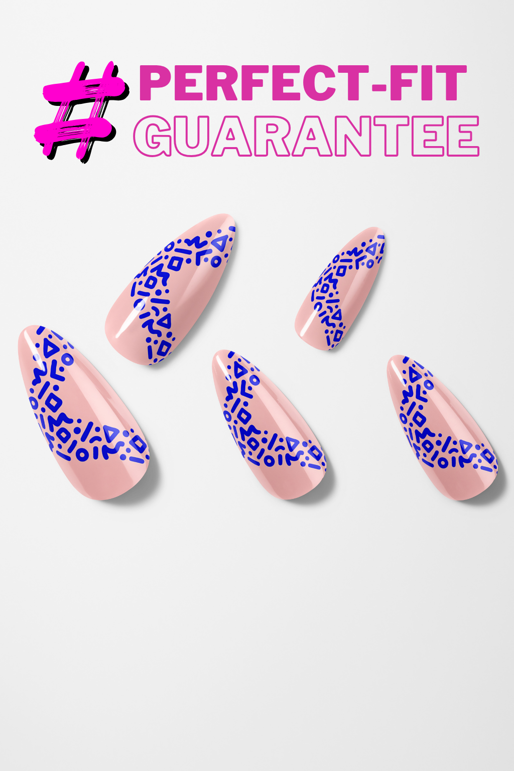 Electric Geo Pop – Premium Press-On Nails