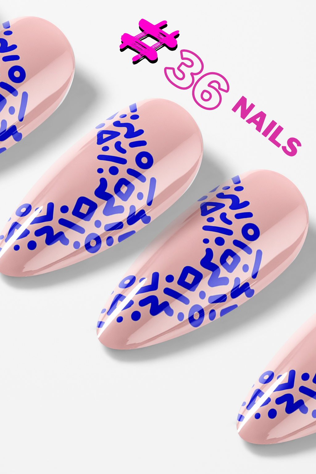 Electric Geo Pop – Premium Press-On Nails