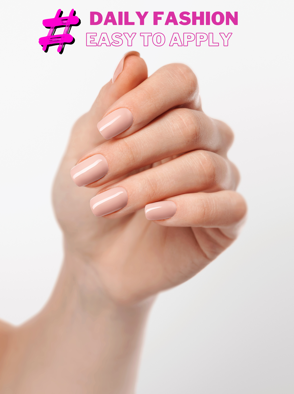 Peach Nude – Premium Press-On Nails