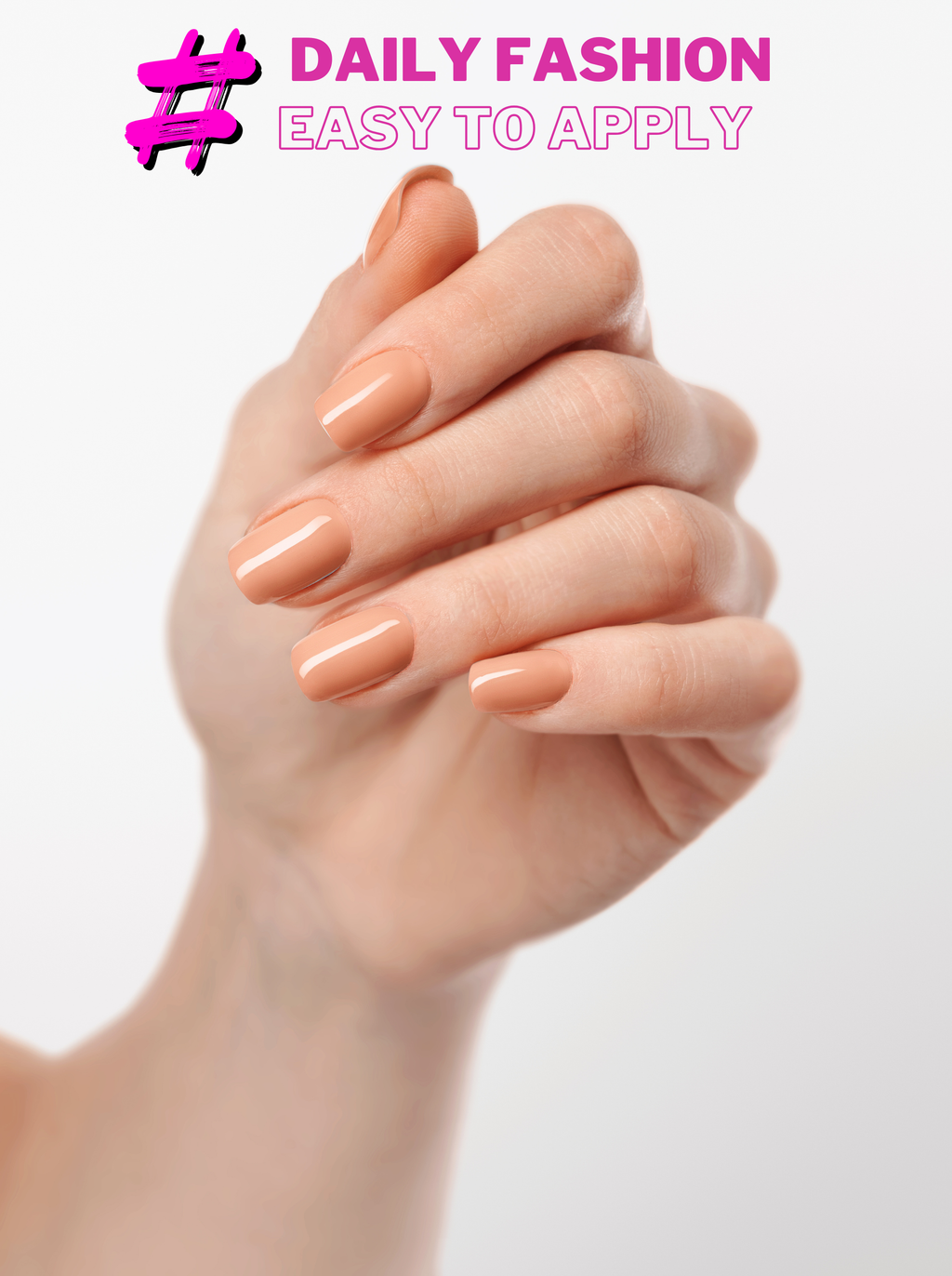 Apricot Glow – Premium Press-On Nails