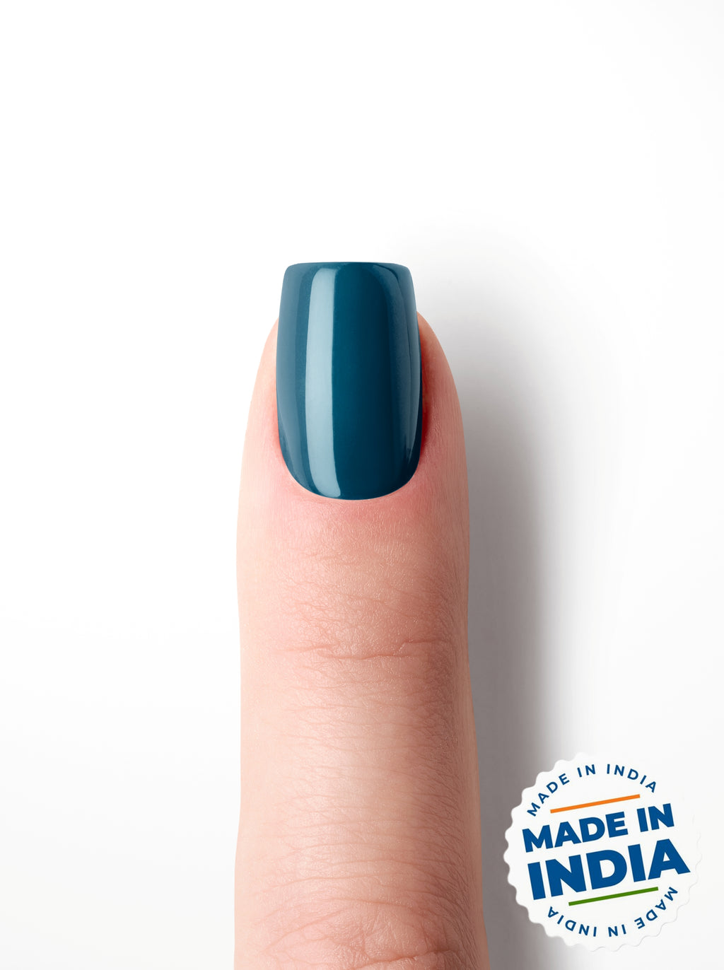 Midnight Teal – Premium Press-On Nails