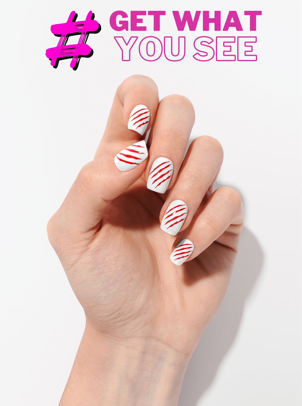 Scarlet Strike – Premium Press-On Nails