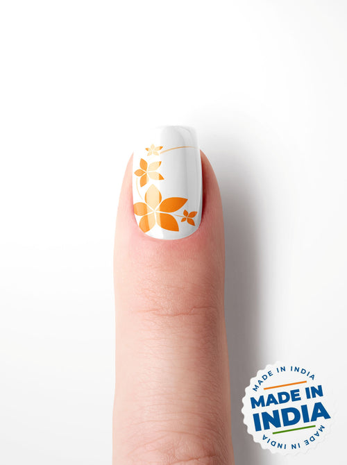 Amber Blossom Trail – Premium Press-On Nails