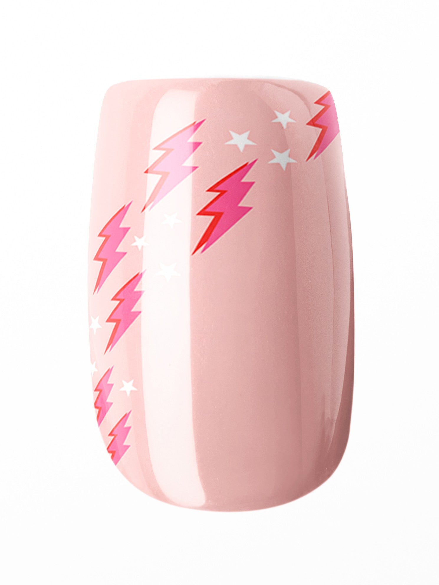 Blush Thunder – Premium Press-On Nails