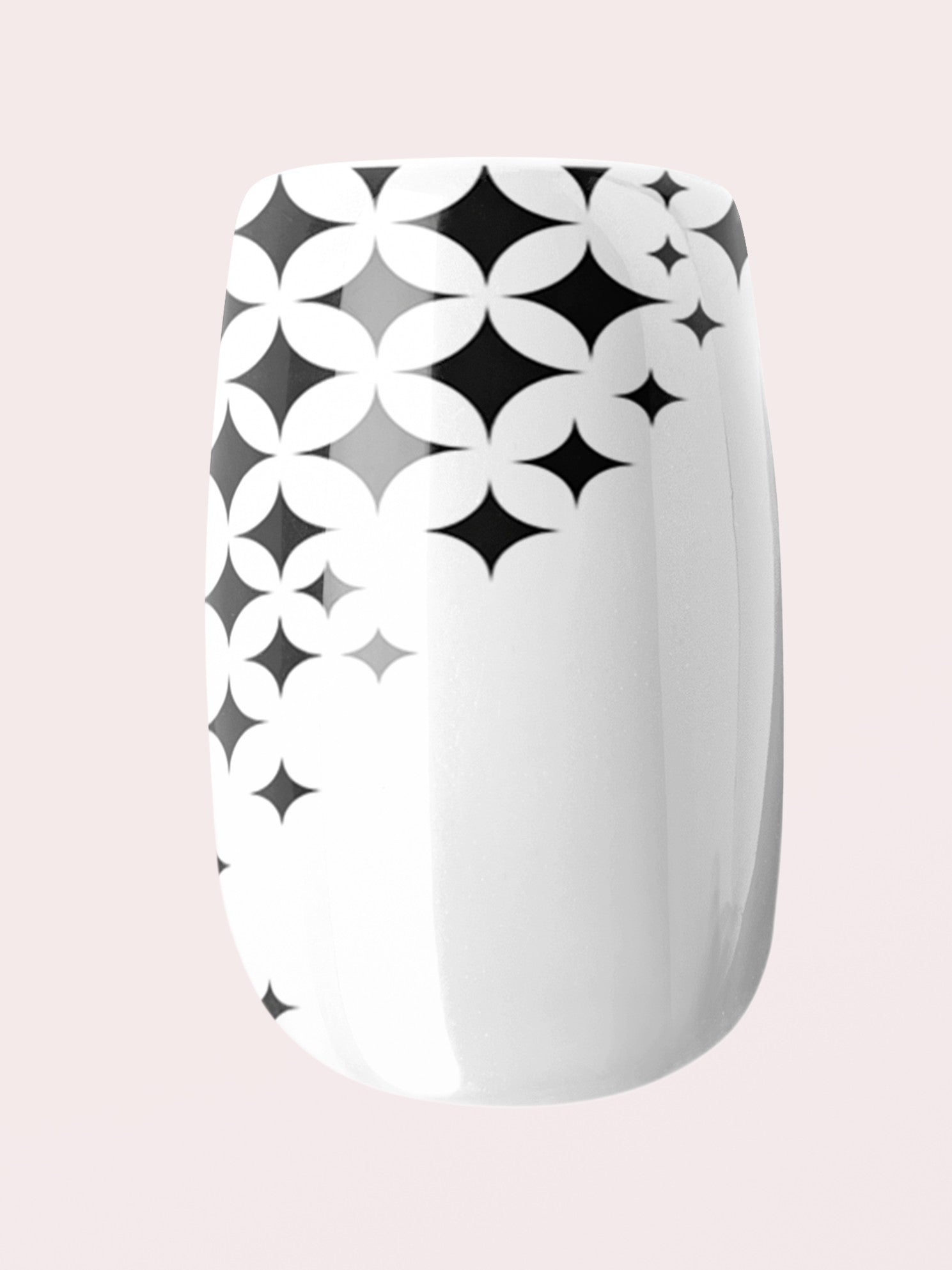 Midnight Geometry – Premium Press-On Nails