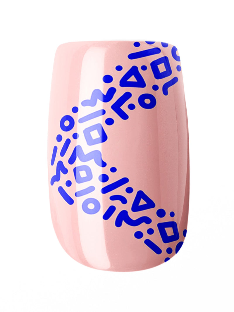 Electric Geo Pop – Premium Press-On Nails