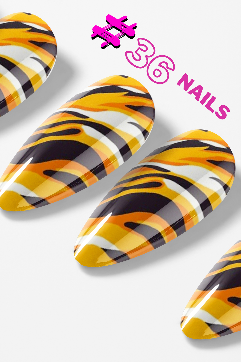 Golden Tiger – Premium Press-On Nails