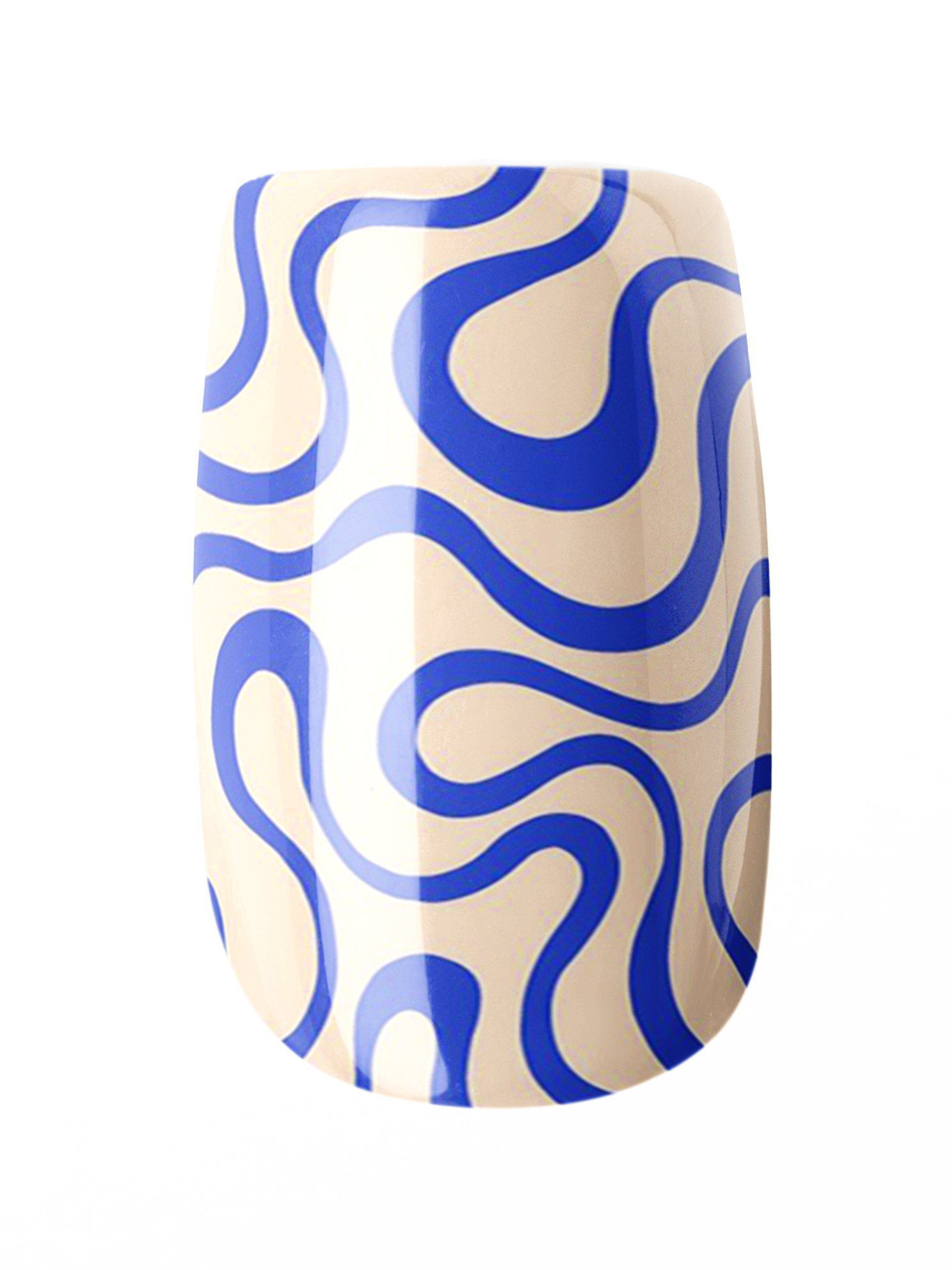 Blue Wave Flow – Premium Press-On Nails