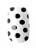 Polka dot nail wrap on a white background
