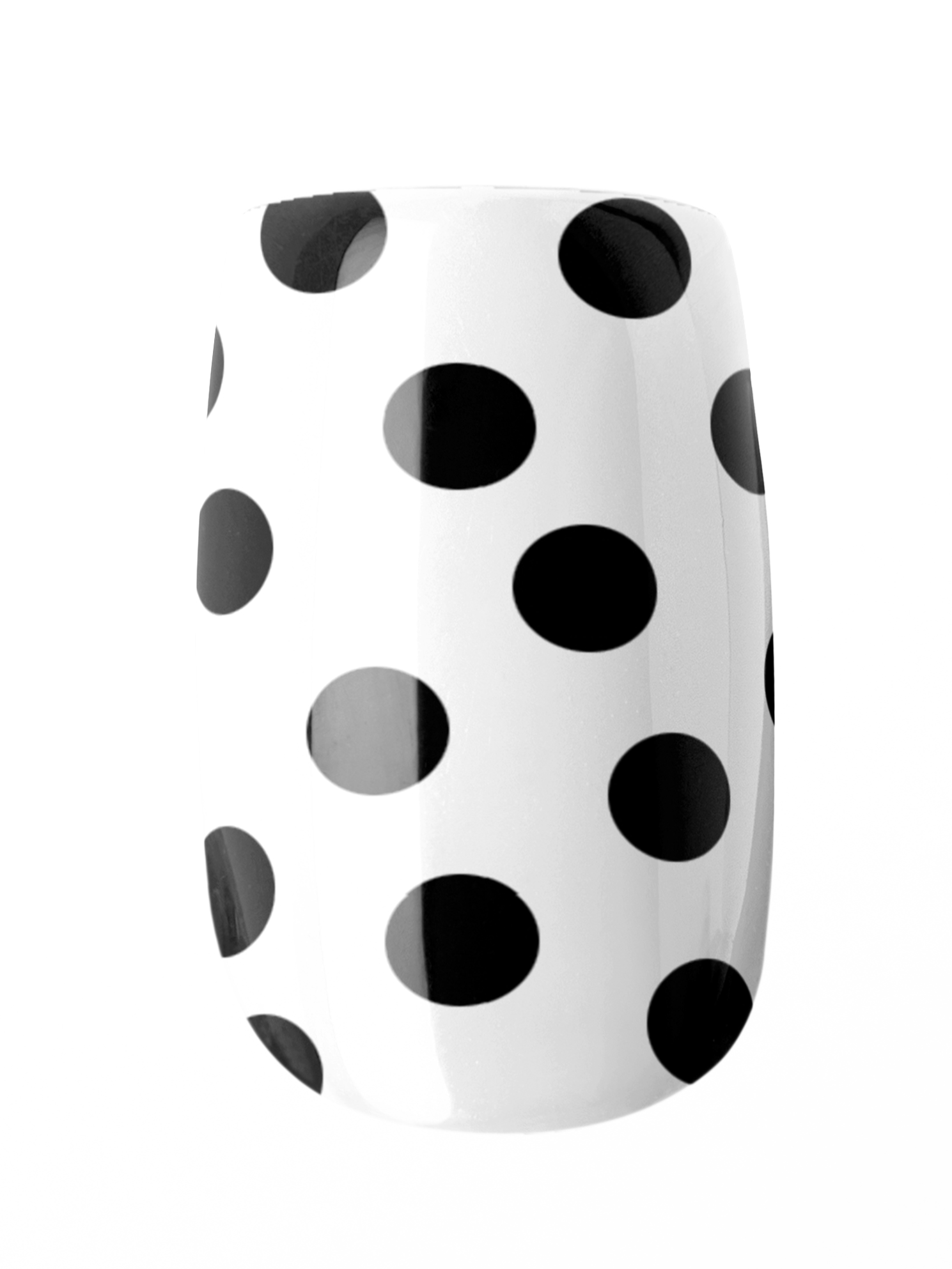 Polka dot nail wrap on a white background